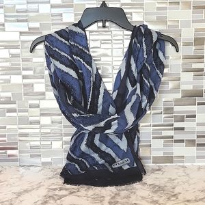 💙Vintage COACH Diamond Chambray Scarf NWT